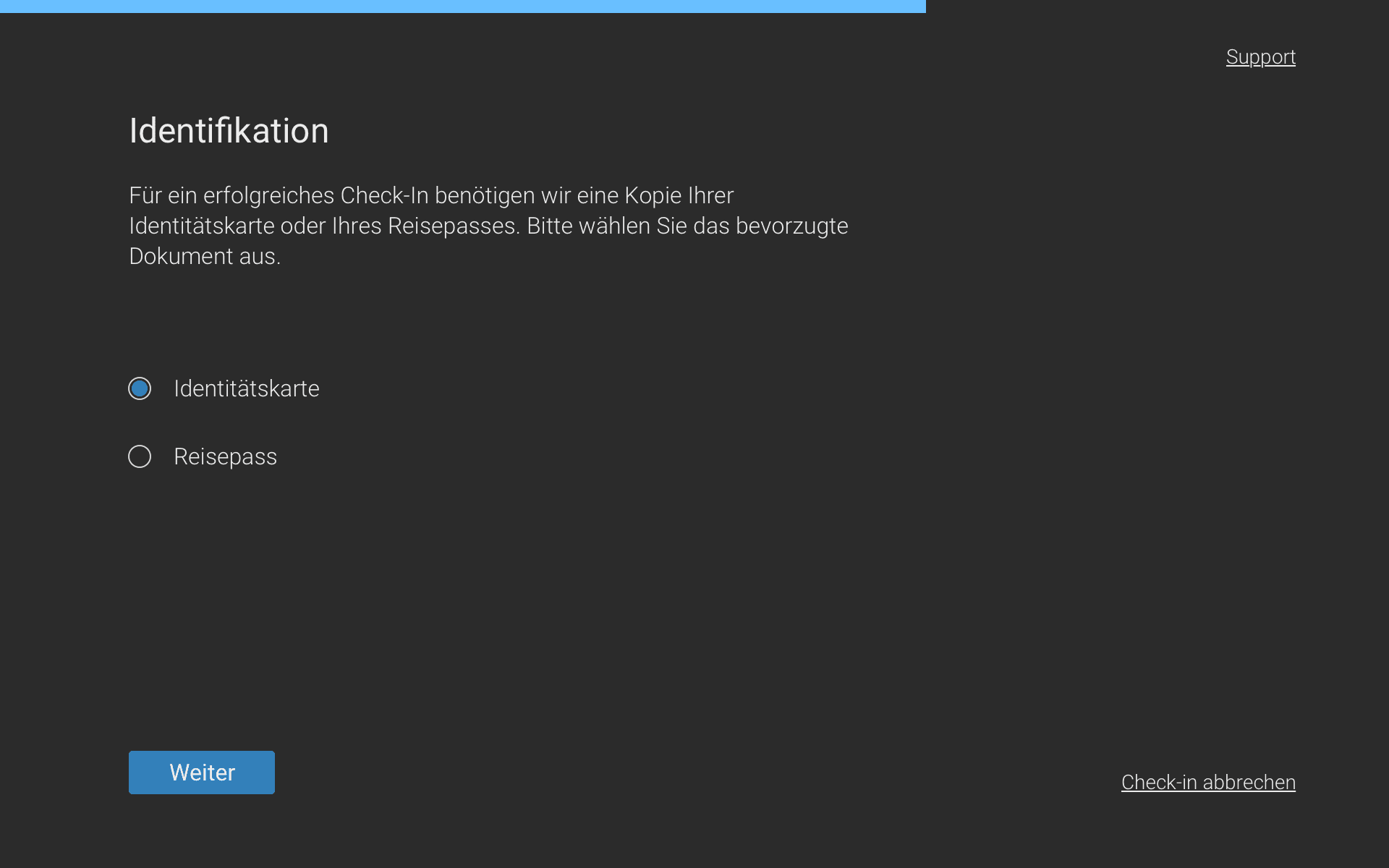 Design der Identifikations-Auswahl von Digital-Empfang